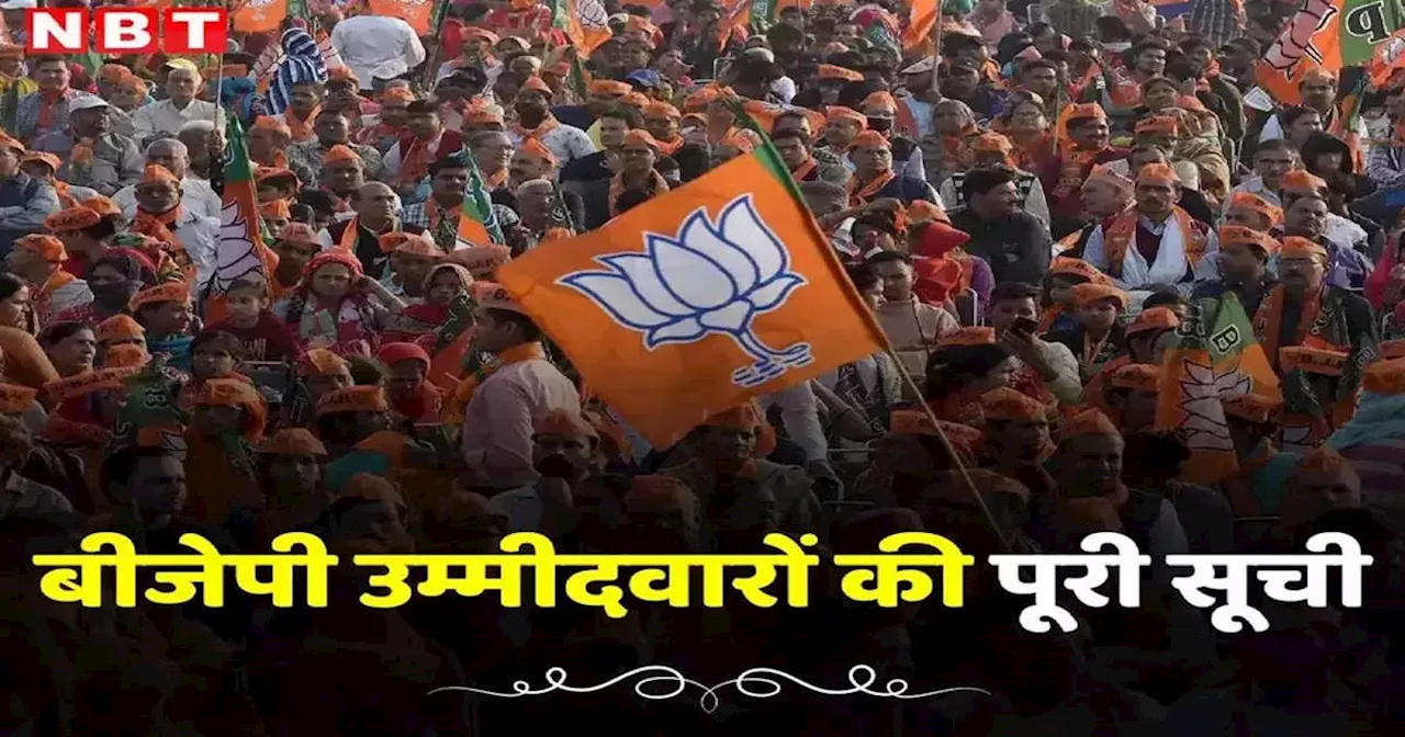 j&k bjp candidates list:जम्मू-कश्मीर चुनाव के लिए बीजेपी की पहली लिस्ट जारी, 44 कैंडिडेट का ऐलान