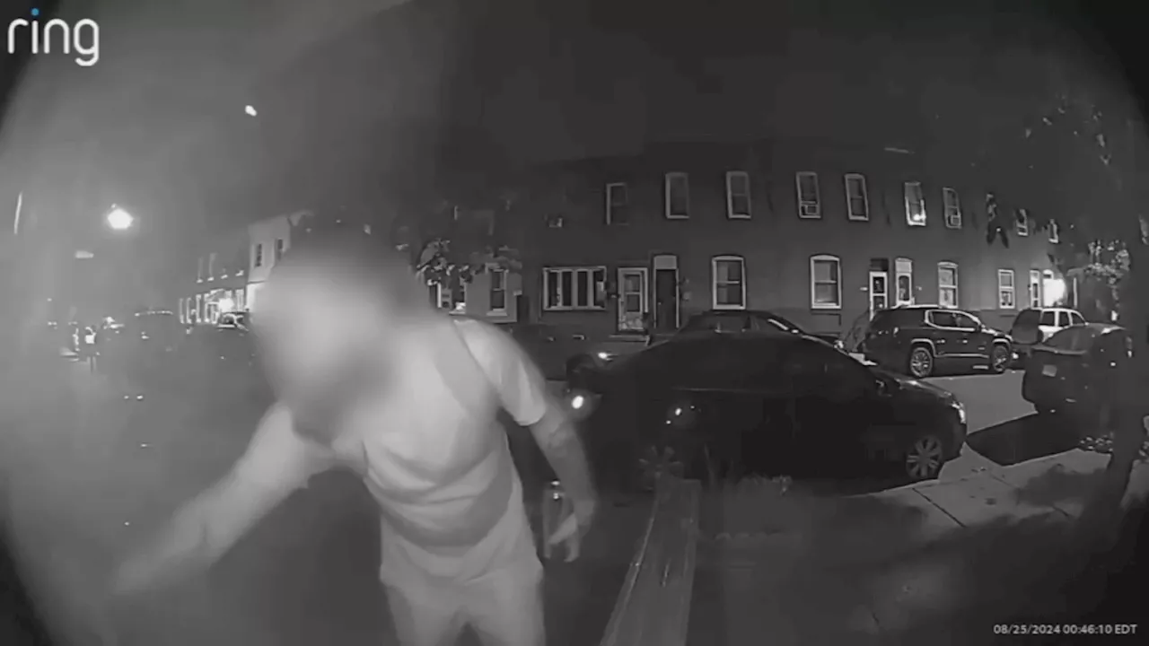 Video: Man seen on Ring camera vandalizing home in Port Richmond