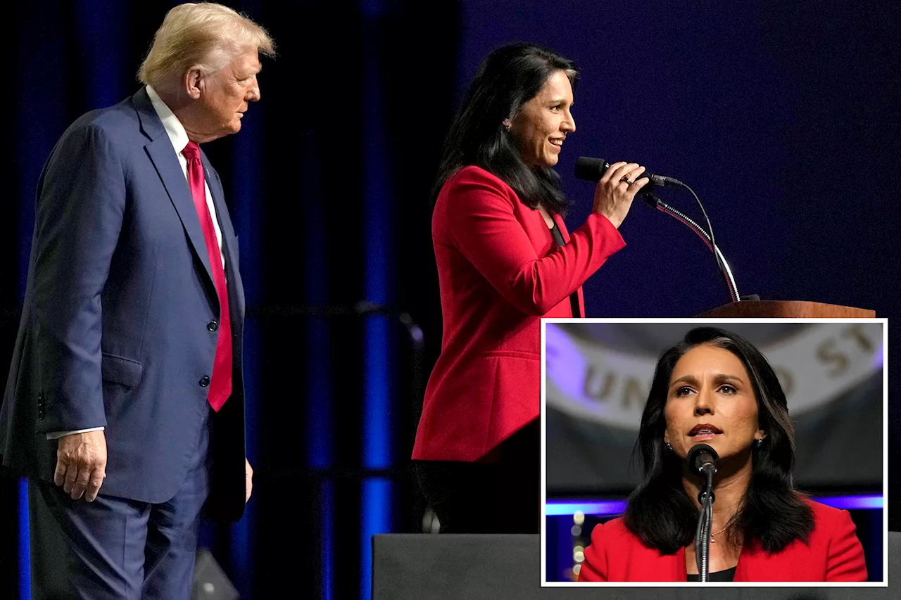 Ex-Dem Rep. Tulsi Gabbard endorses Trump in surprise appearance at Michigan event