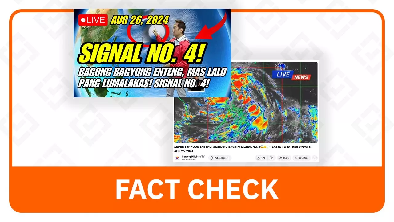 FACT CHECK: No super typhoon in PAR, as of August 26