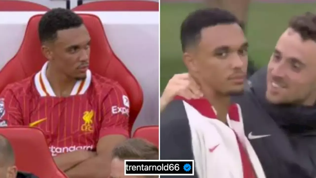 Trent Alexander-Arnold breaks silence after his reaction to Liverpool substitution vs Brentford goes viral