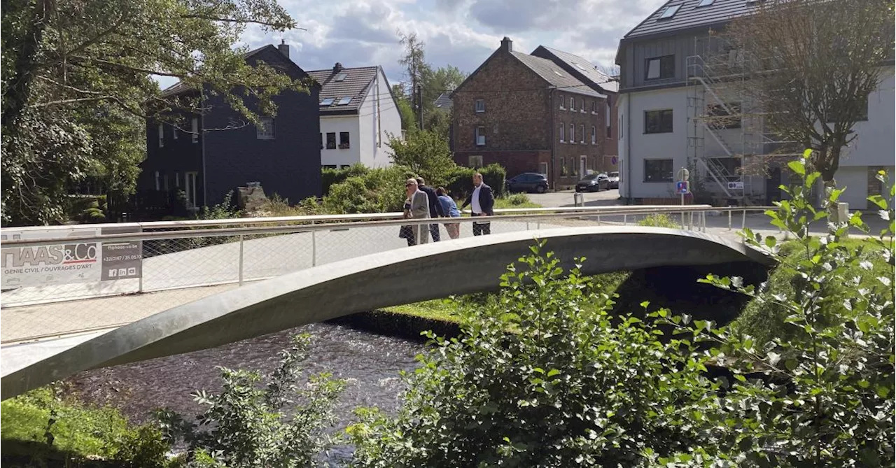 Trois ans après les inondations, Eupen inaugure quatre nouvelles passerelles pour remplacer celles détruites