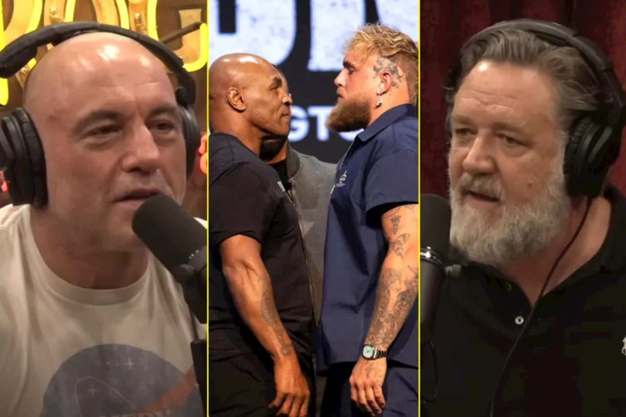 – Russell Crowe and Joe Rogan discuss fears for Jake Paul having met Mike Tyson before fi...