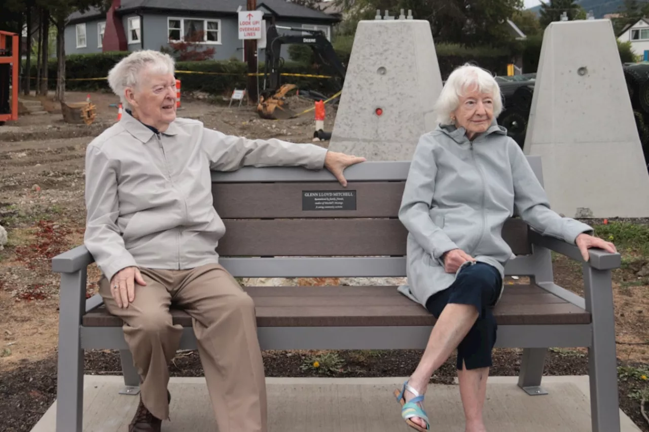 'We'll never forget him': Vernon newspaper editor's memorial bench unveiled