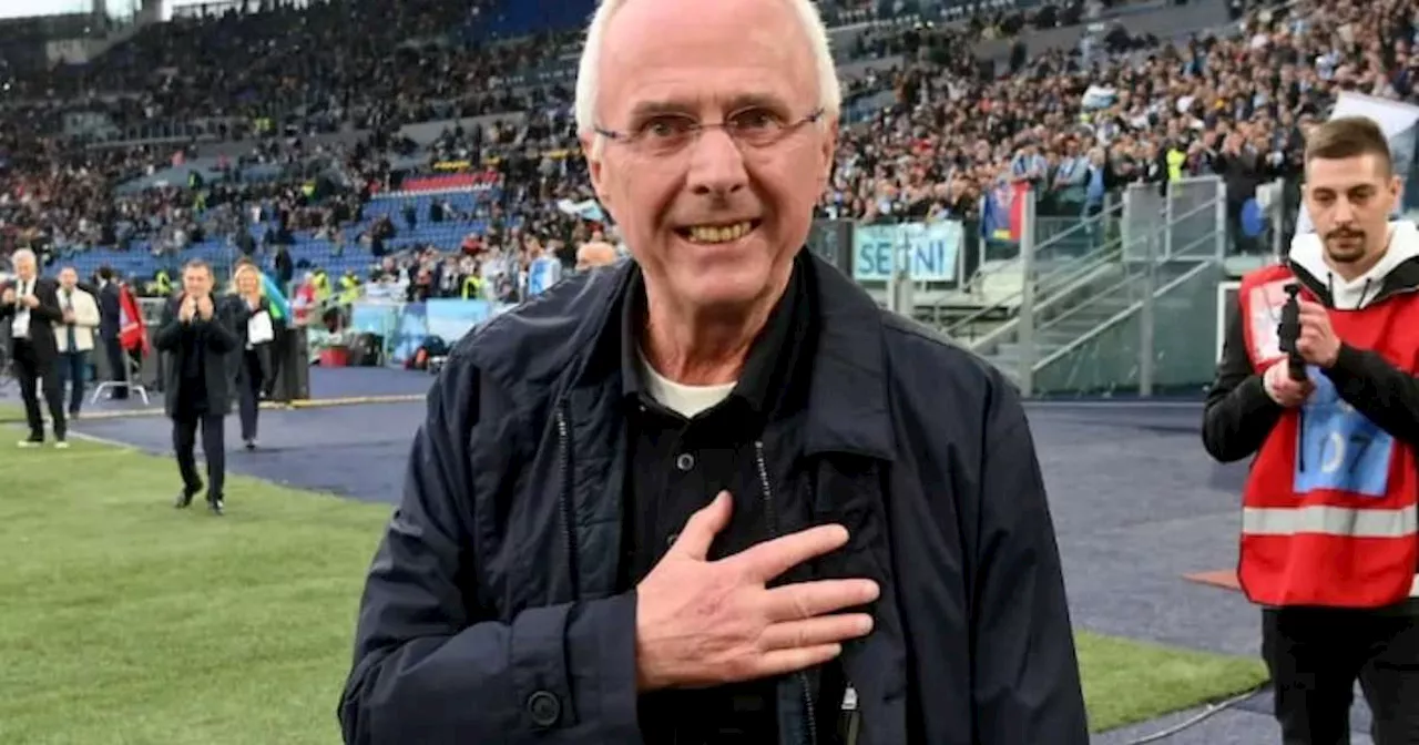 Sven-Goran Eriksson, ex-técnico da Inglaterra, morre aos 76 anos