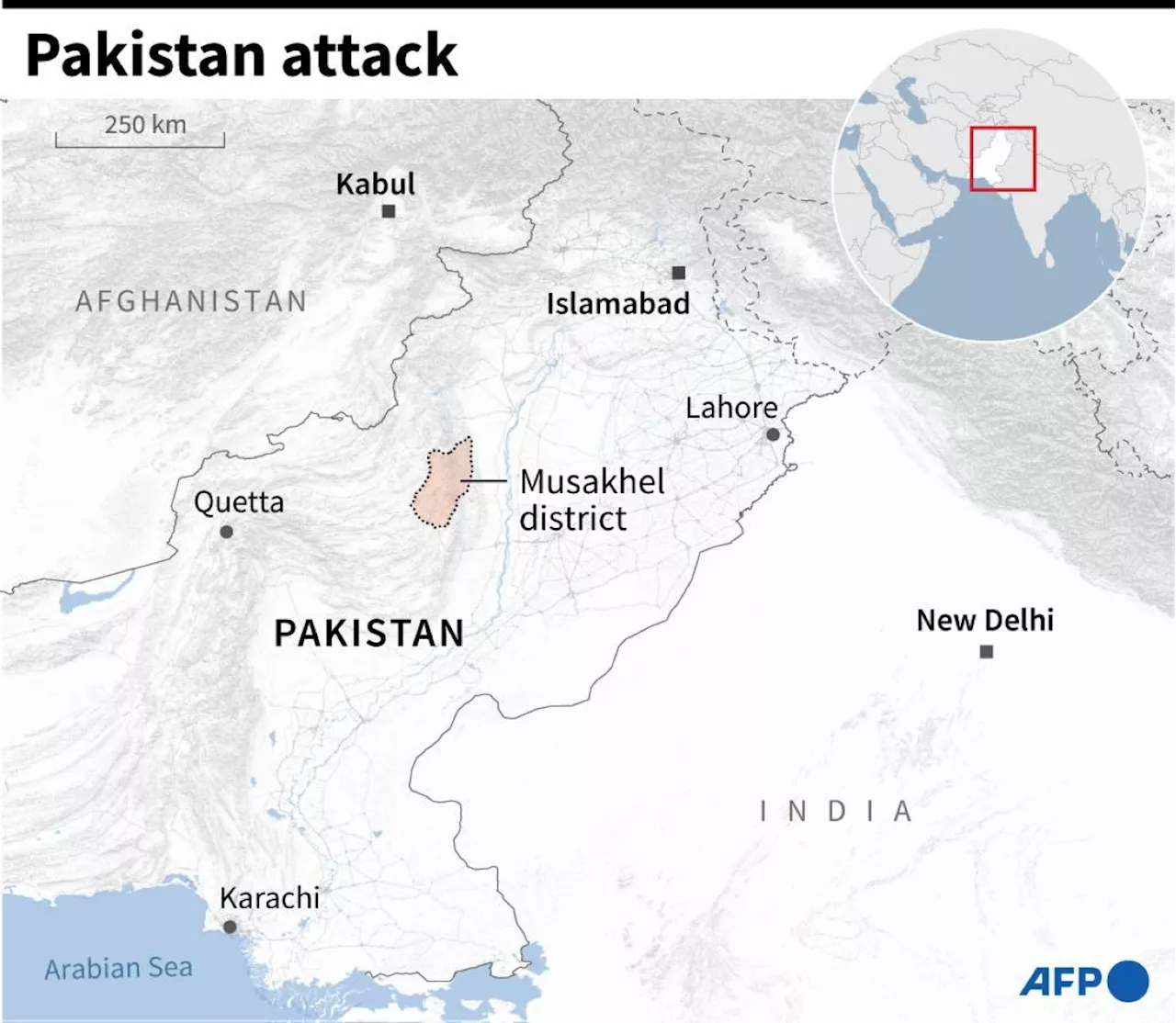 Militants kill 39 in southwest Pakistan