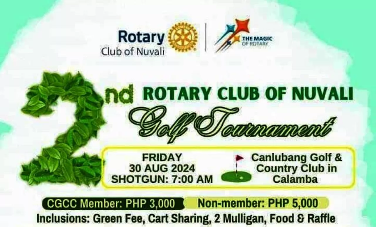 Rotary Club fundraising tournament slated at Canlubang Golf