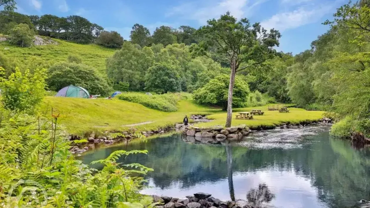 Breathtaking campsite inside world-famous UK national park where you can sleep next to a waterfall ...