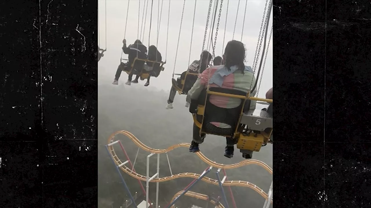 Terrifying Video Shows Six Flags Mexico Parkgoers Dangling High Up During Rain Storm