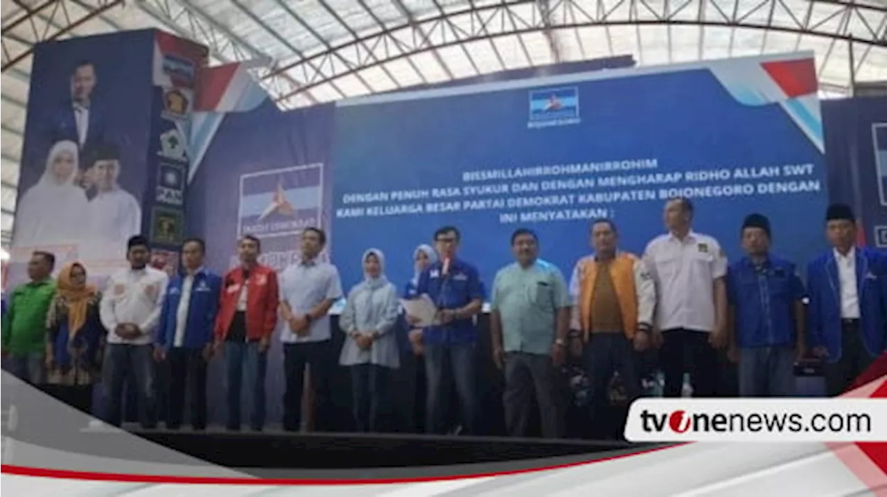 Deklarasi Cabup-Cawabup Demokrat Bojonegoro Siap Menangkan Wahono-Nurul