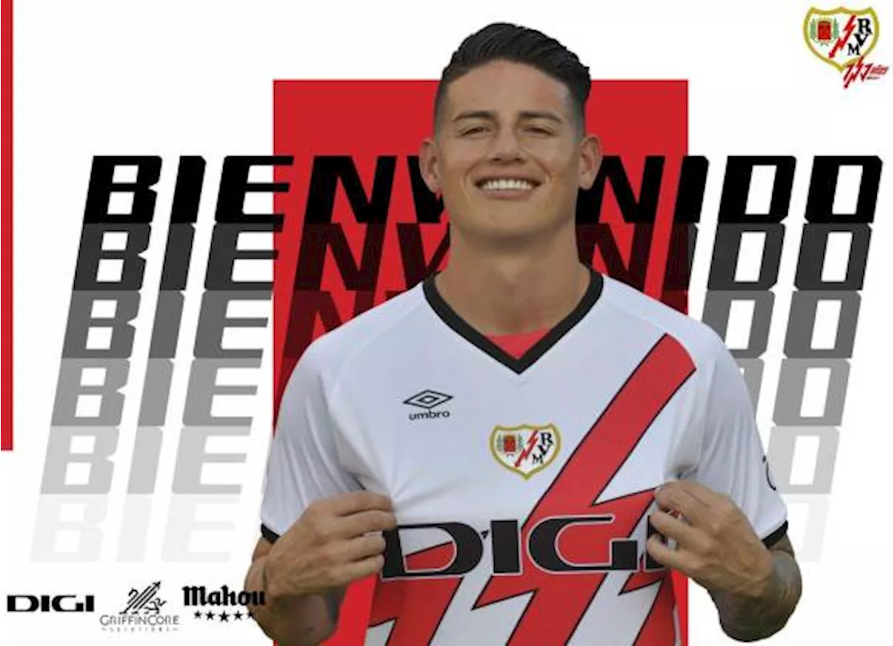 James Rodríguez se une al Rayo Vallecano y regresa a LaLiga