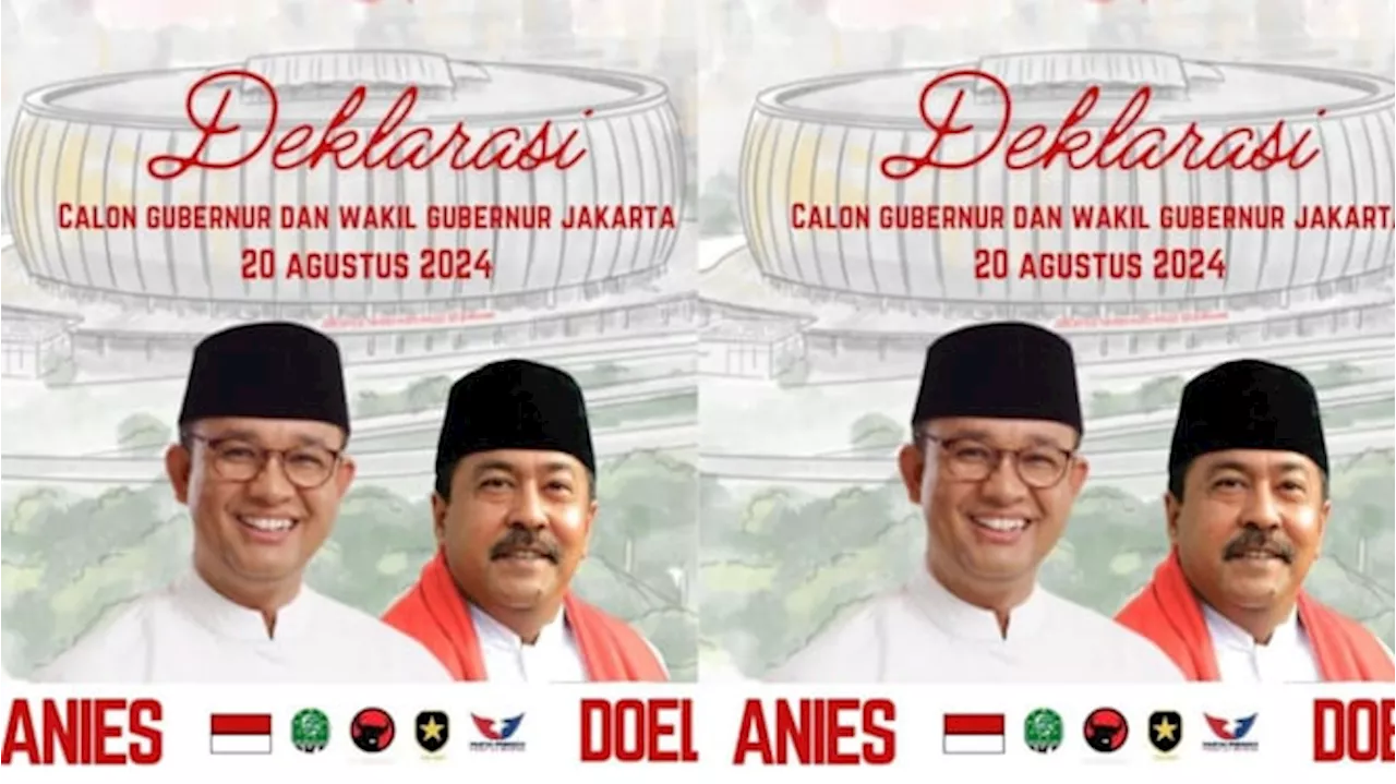 Anies-Rano Karno Belum Dideklarasikan Maju Pilkada Jakarta, PDIP: Sabarlah Sedikit