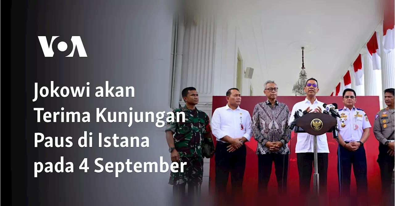 Jokowi akan Terima Kunjungan Paus di Istana pada 4 September