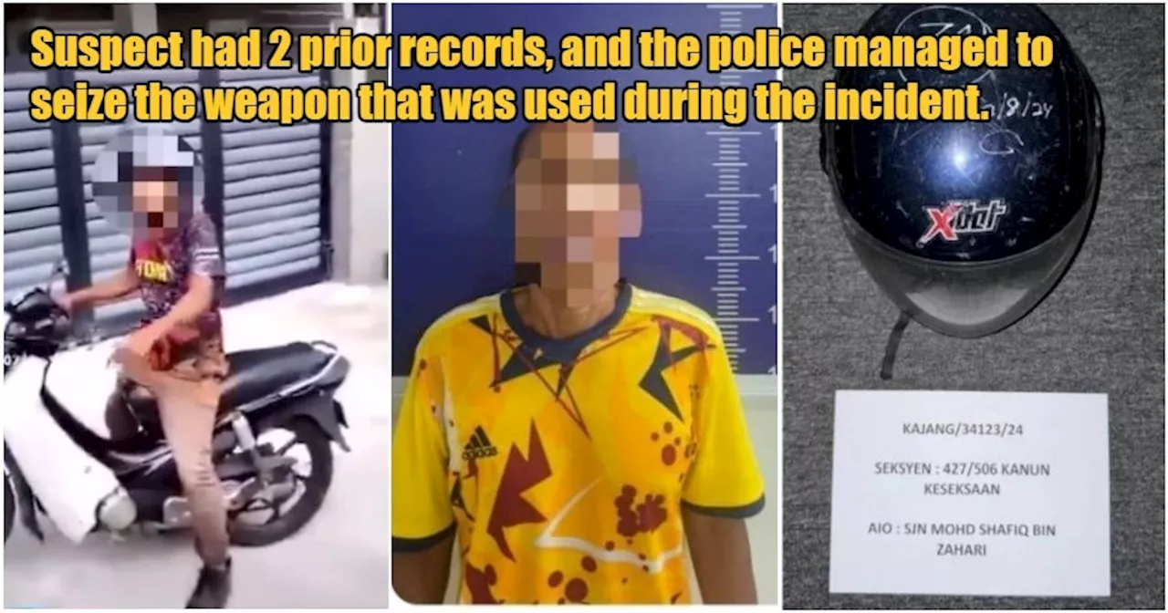 M'sian Motorcyclist Caught on Camera Smashing Delivery Driver's Car Window With Helmet in Kajang