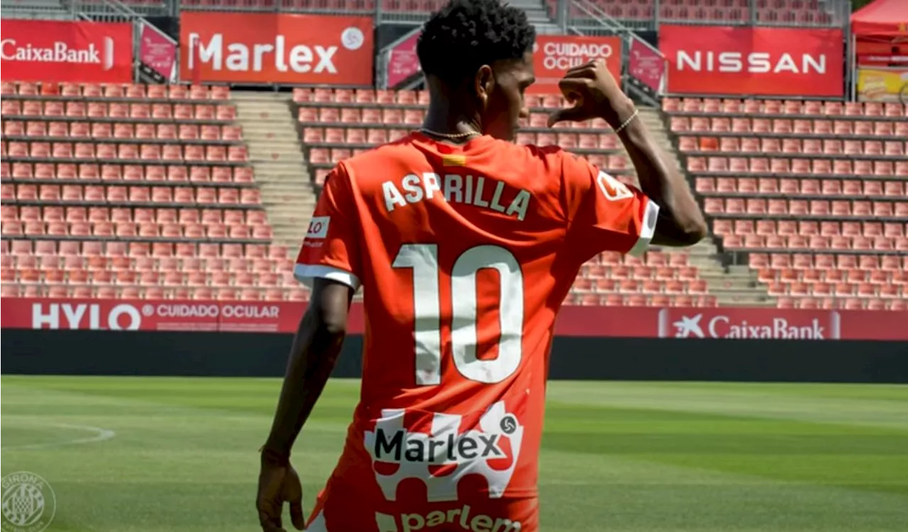 Yáser Asprilla se pone su reto en Girona: 'dar alegrías a la afición'