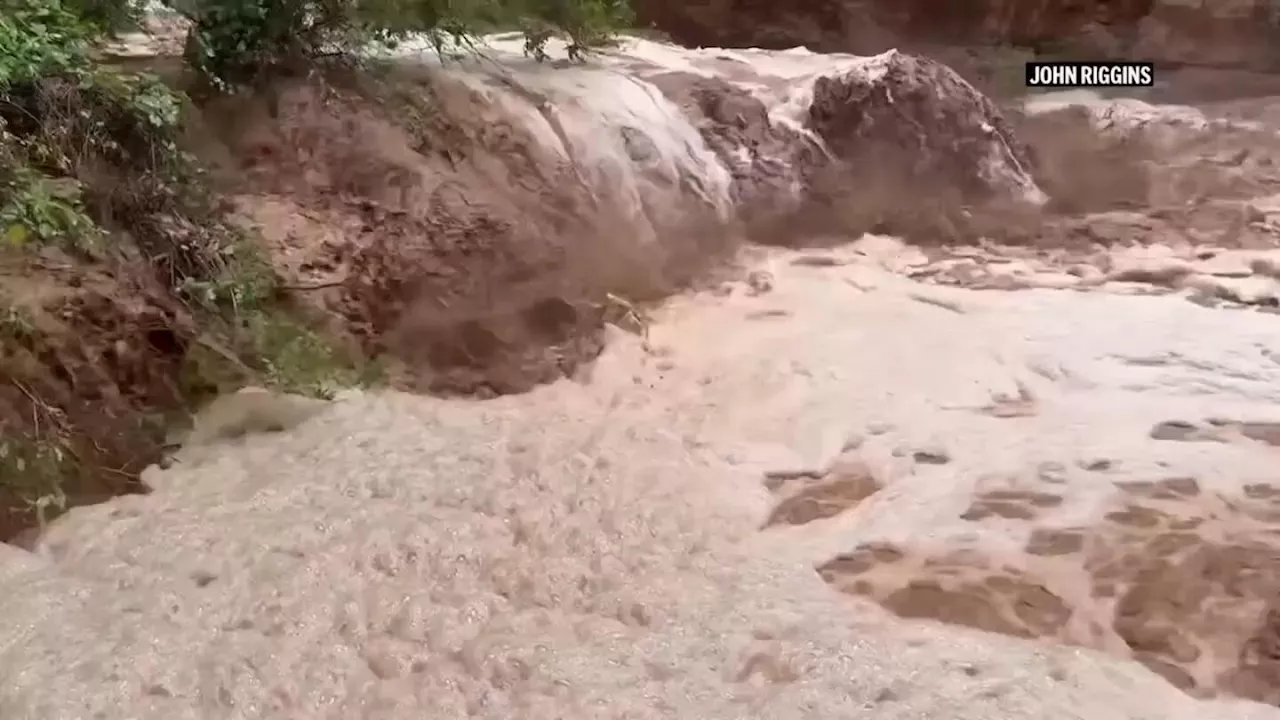 Hikers evacuated from Grand Canyon flash flood recount rescue
