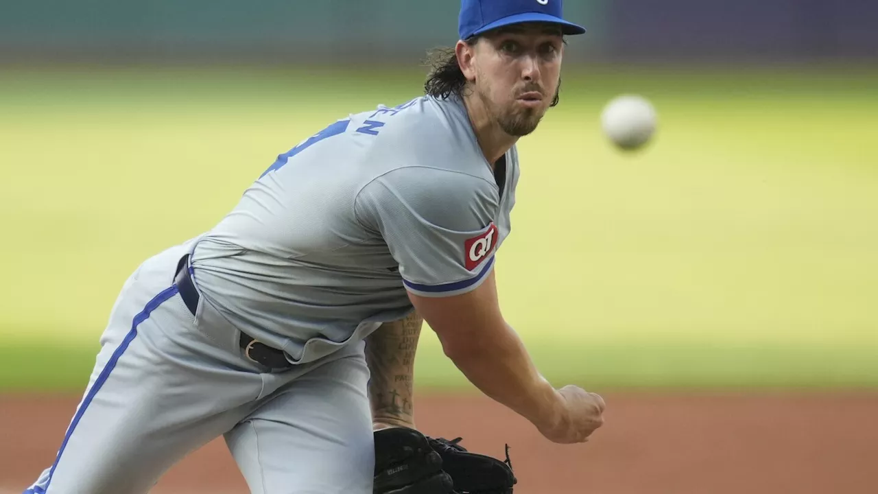 Royals RHP Michael Lorenzen leaves in second inning against Guardians with apparent leg injury