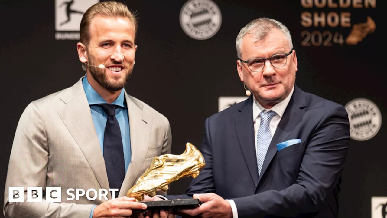 Harry Kane: Bayern Munich forward collects Golden Shoe award