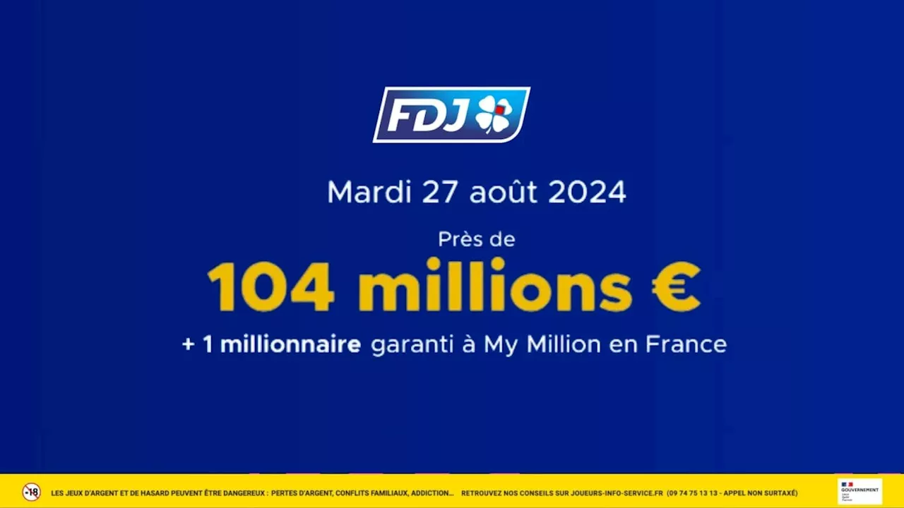 La cagnotte Euromillions dépasse les 100 millions d'euros à gagner aujourd'hui, tentez votre chance