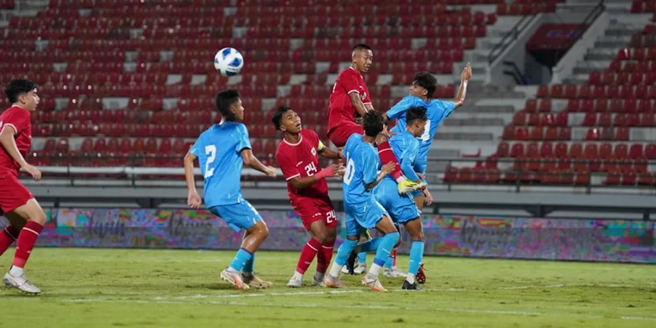 Hasil Uji Coba Indonesia U-17 vs India U-17: India Sukses Revans Atas Indonesia