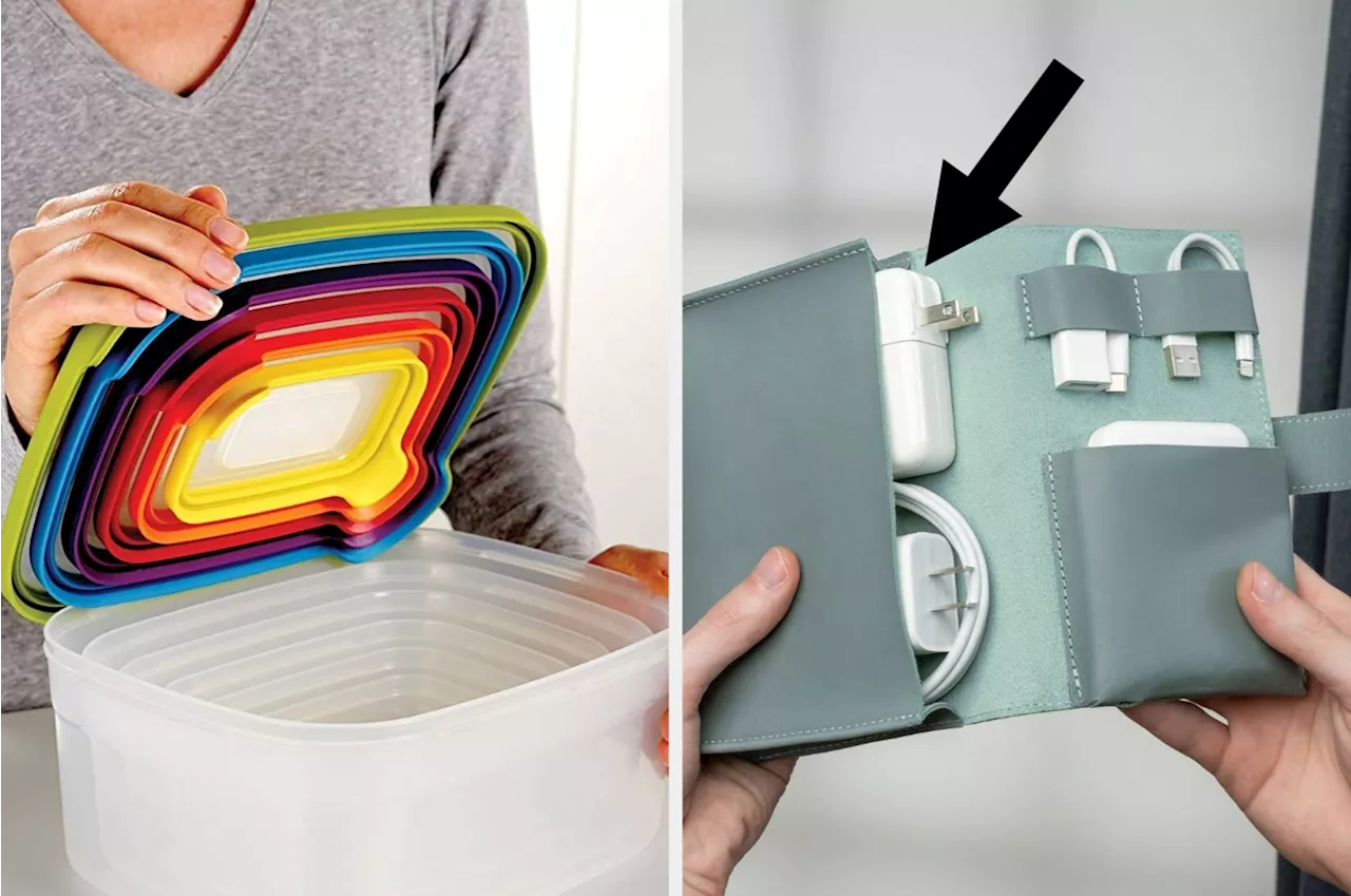 If You're Drowning In Stuff, Consider Getting These 29 Space-Saving Organizers
