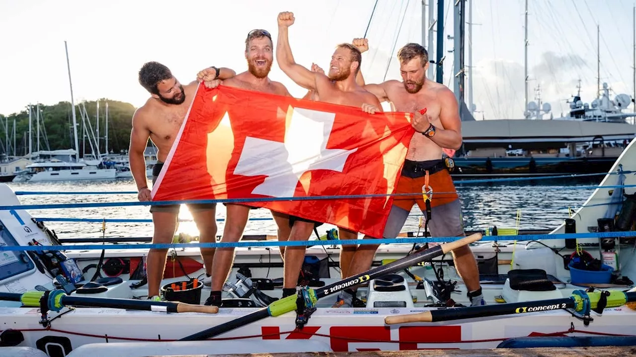 Abenteuer-Ruderer Samuel Widmer und sein Team haben Geld für ihr neues Boot im Trockenen