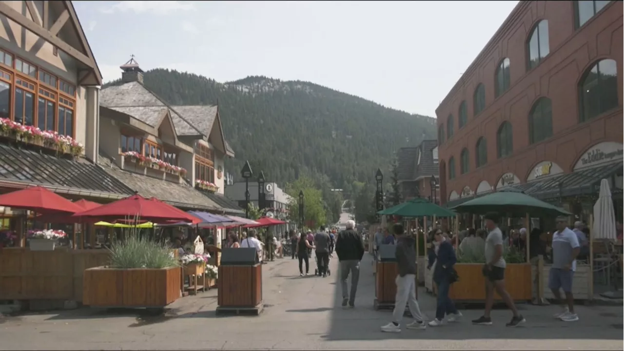 End of downtown pedestrian zone passed by Banff town council