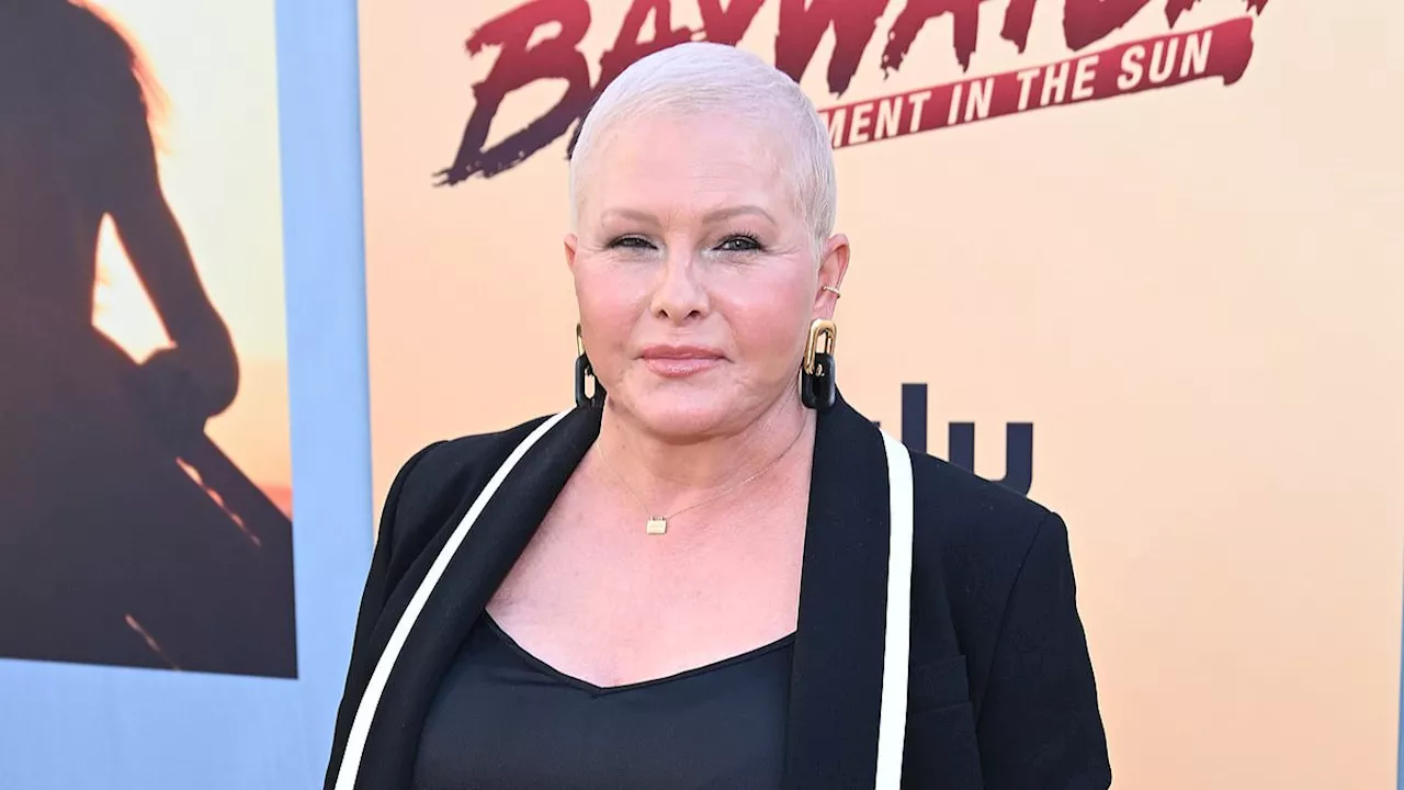 Nicole Eggert, 52, attends After Baywatch premiere in LA amid breast cancer battle after shock...