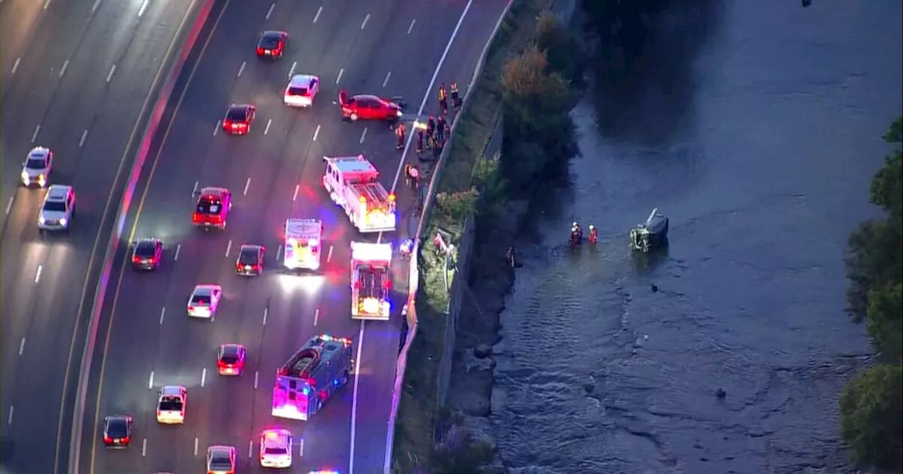 One person rescued from South Platte River Tuesday morning after car crash