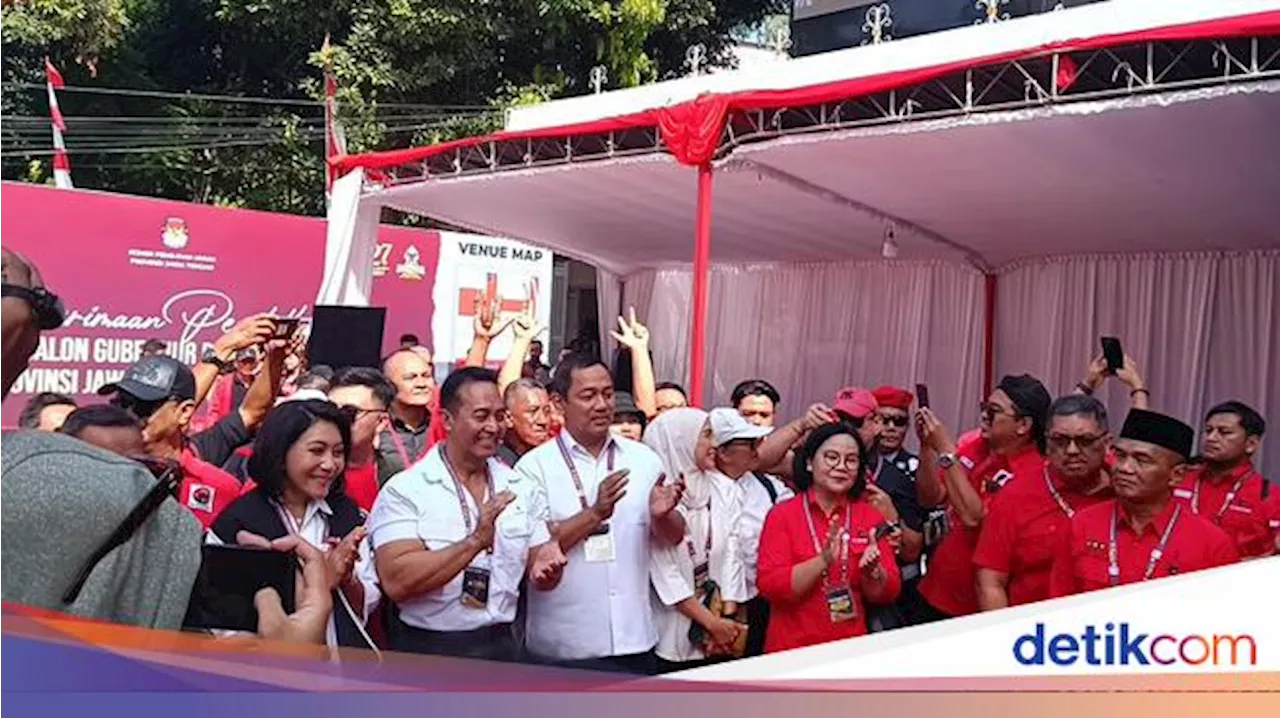 Barongsai-Sound Horeg Ikut Antar Andika-Hendi Daftar Pilgub di KPU Jateng