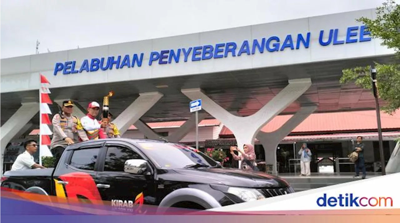 Diambil dari Puncak Gunung Merapi Jaboi, Api PON Diarak Keliling Aceh