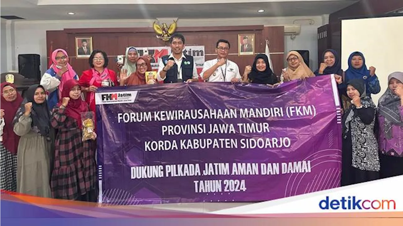 Wirausahawan di Sidoarjo Serukan Pilkada Jatim 2024 Damai