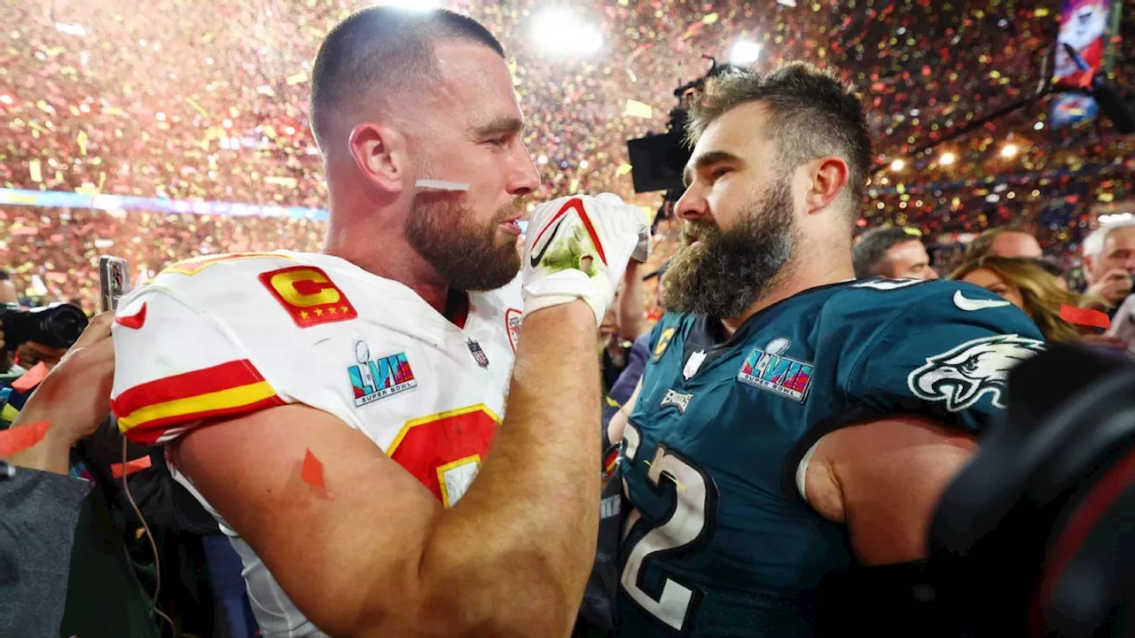 Jason Kelce, Travis Kelce reportedly sign $100M+ podcast deal