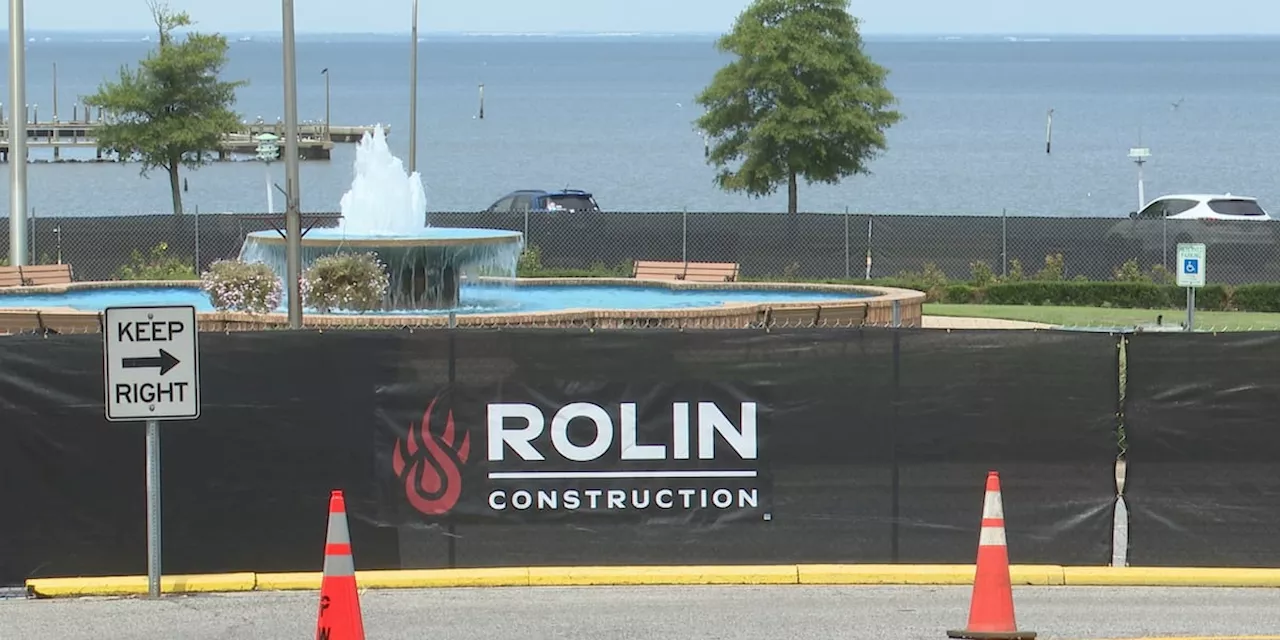 Fairhope's Working Waterfront construction underway