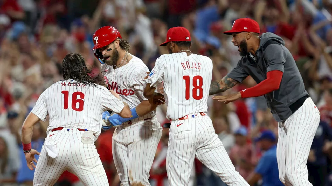 Harper hits game-ending RBI single in the 10th to lift Phillies past Astros 3-2