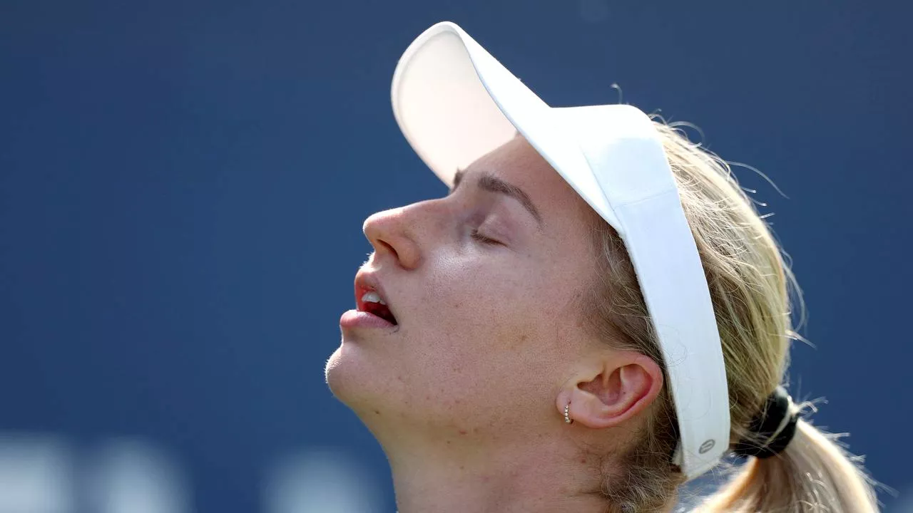 Devastated Dasha destroys racquet as she ponders the point of it all after New York heartbreaker