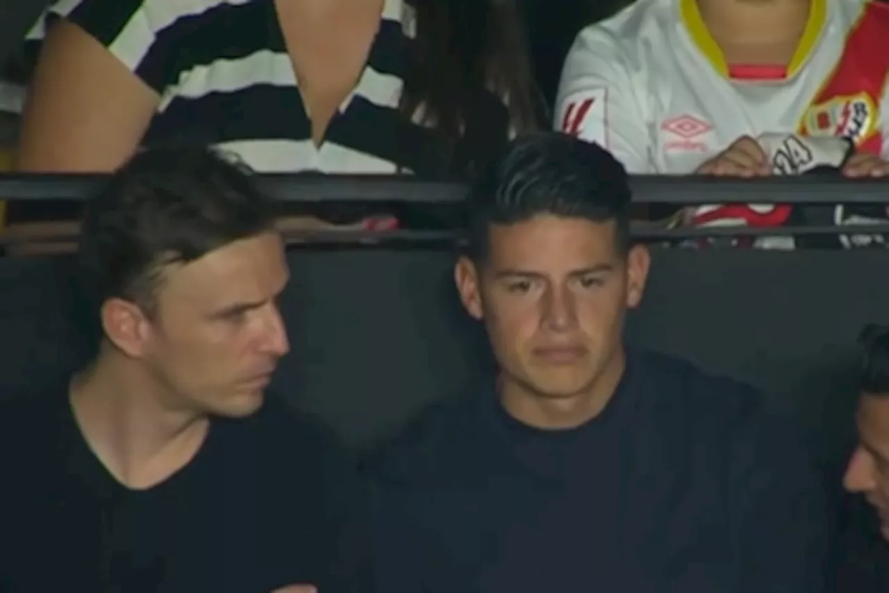 James, espectador de lujo: presente en Vallecas para Rayo vs Barcelona