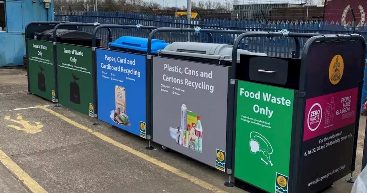 Glasgow street bin hubs 'helping to boost tenement recycling rates'