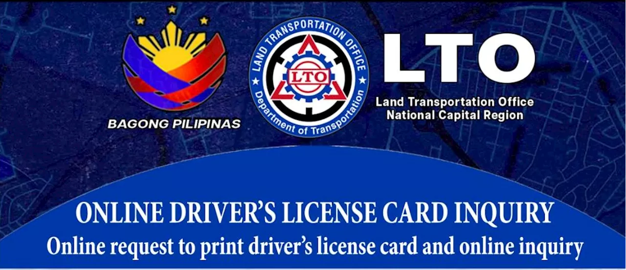 LTO-NCR: Online portal streamlines driver's license card distribution 