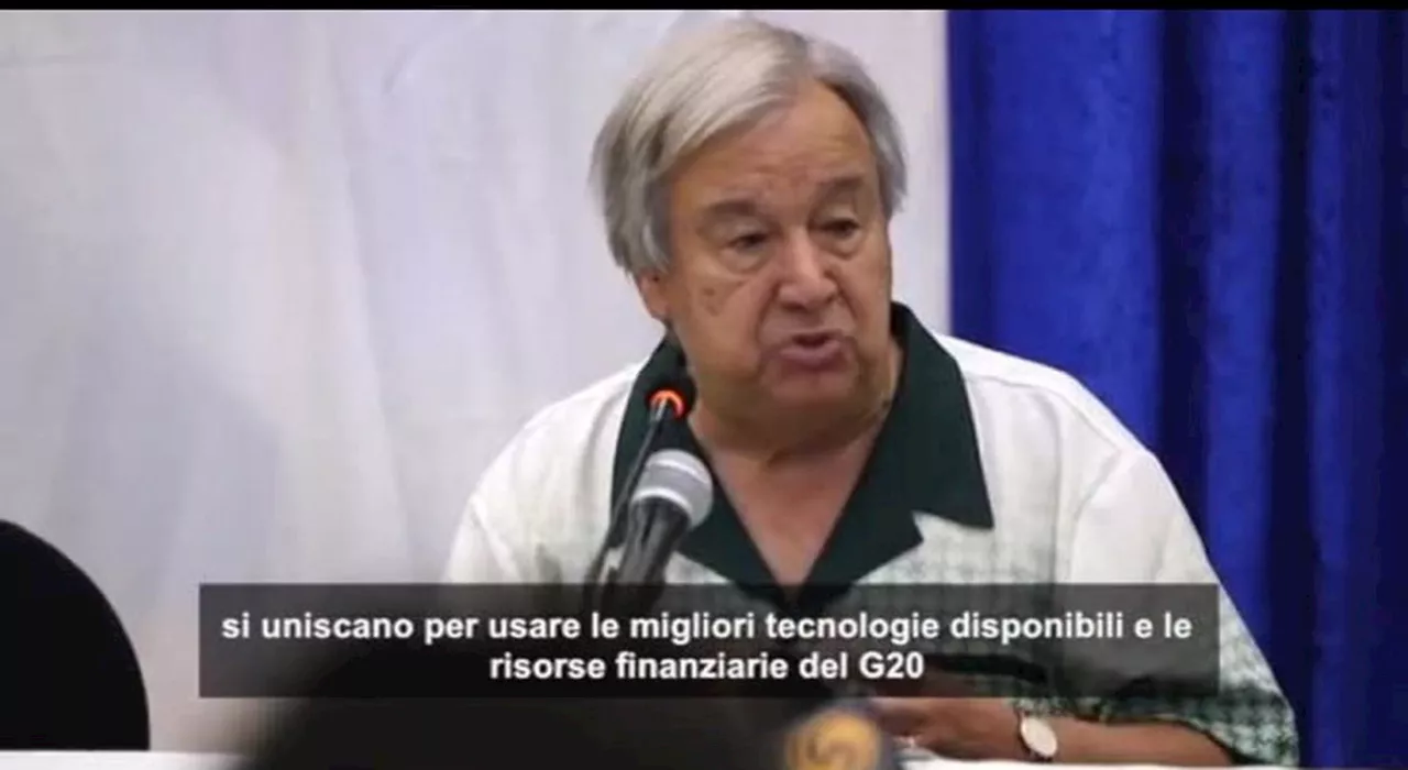 Guterres lancia SOS mondiale per l'aumento del livello del Pacifico