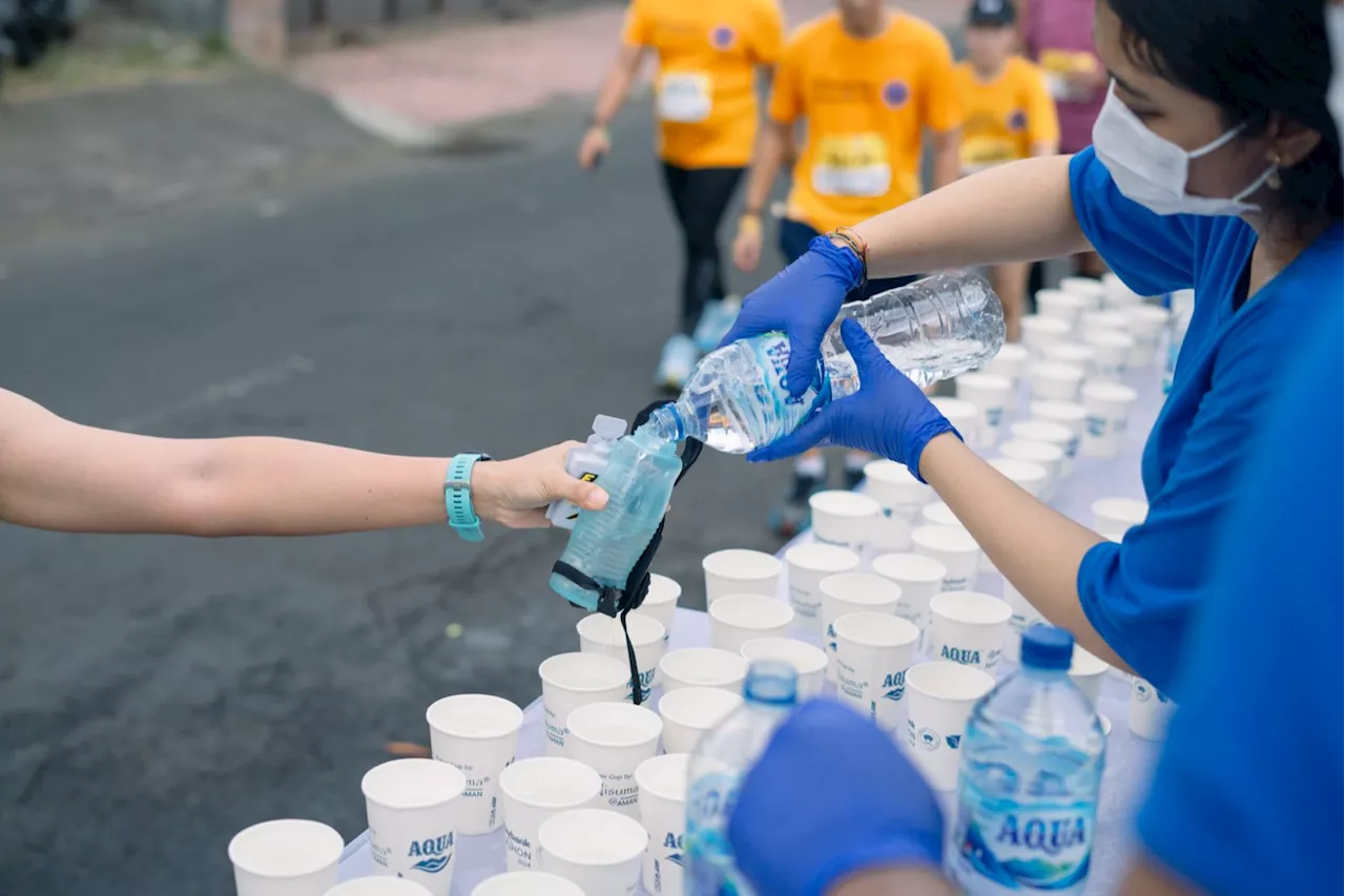 AQUA & Maybank Marathon Dukung Gaya Hidup Sehat Sambil Melestarikan Alam