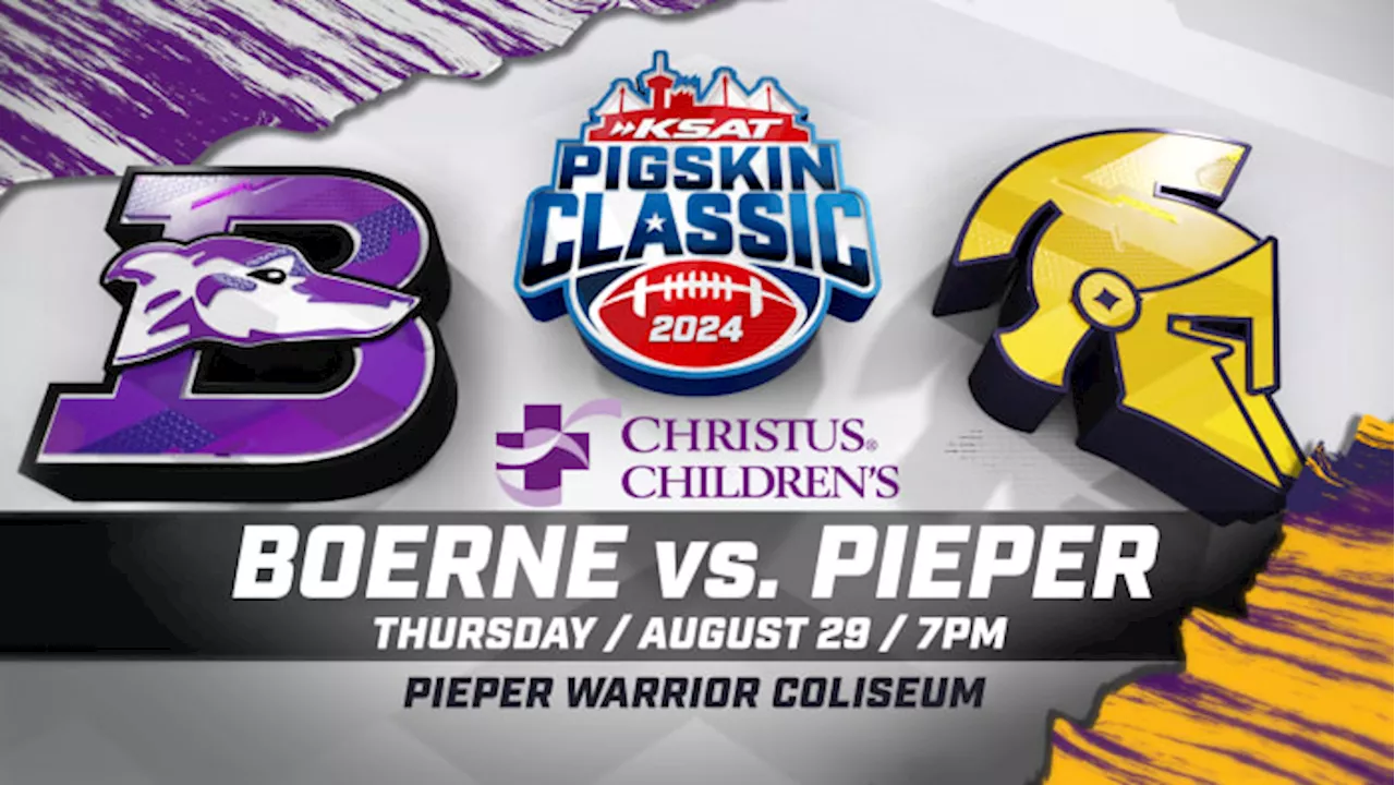 Watch Boerne Greyhounds take on Pieper Warriors at 2024 KSAT Pigskin Classic