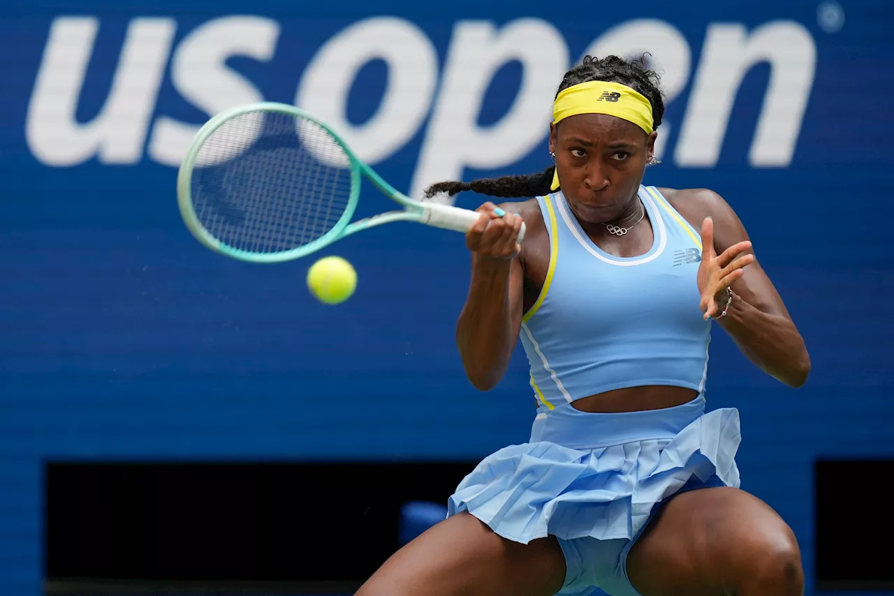 Gauff begins US Open title defense with an easy win after two-match losing streak