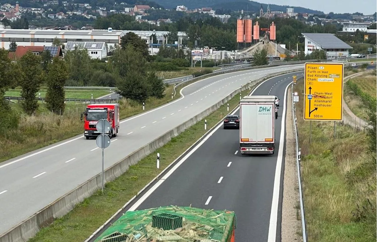 Sanierung der B85 zwischen den Anschlussstellen Untertraubenbach und Cham-Süd beginnt