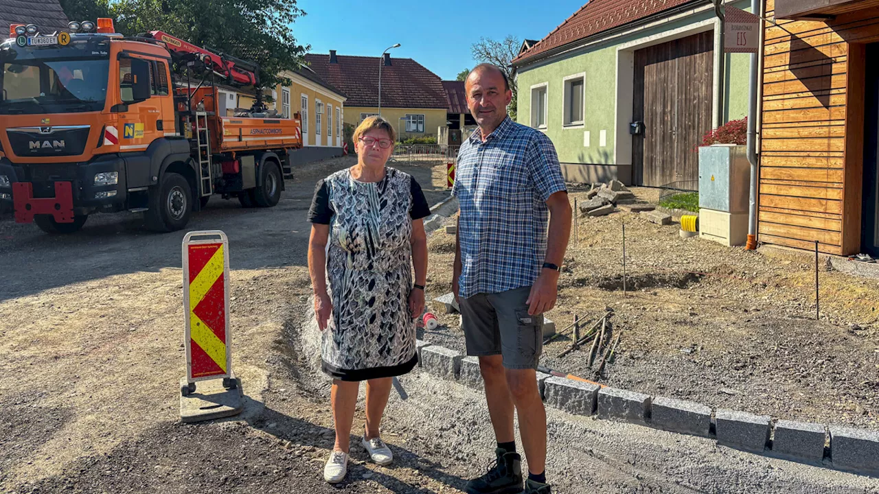 Austausch des Kanals verzögert Straßensanierung in Ollern