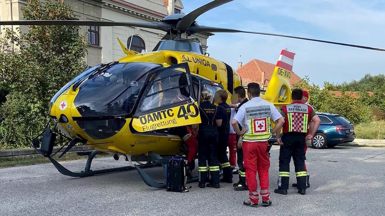 Kinderwagen stürzte in Bad Erlach in den Fluss: Großmutter sprang nach