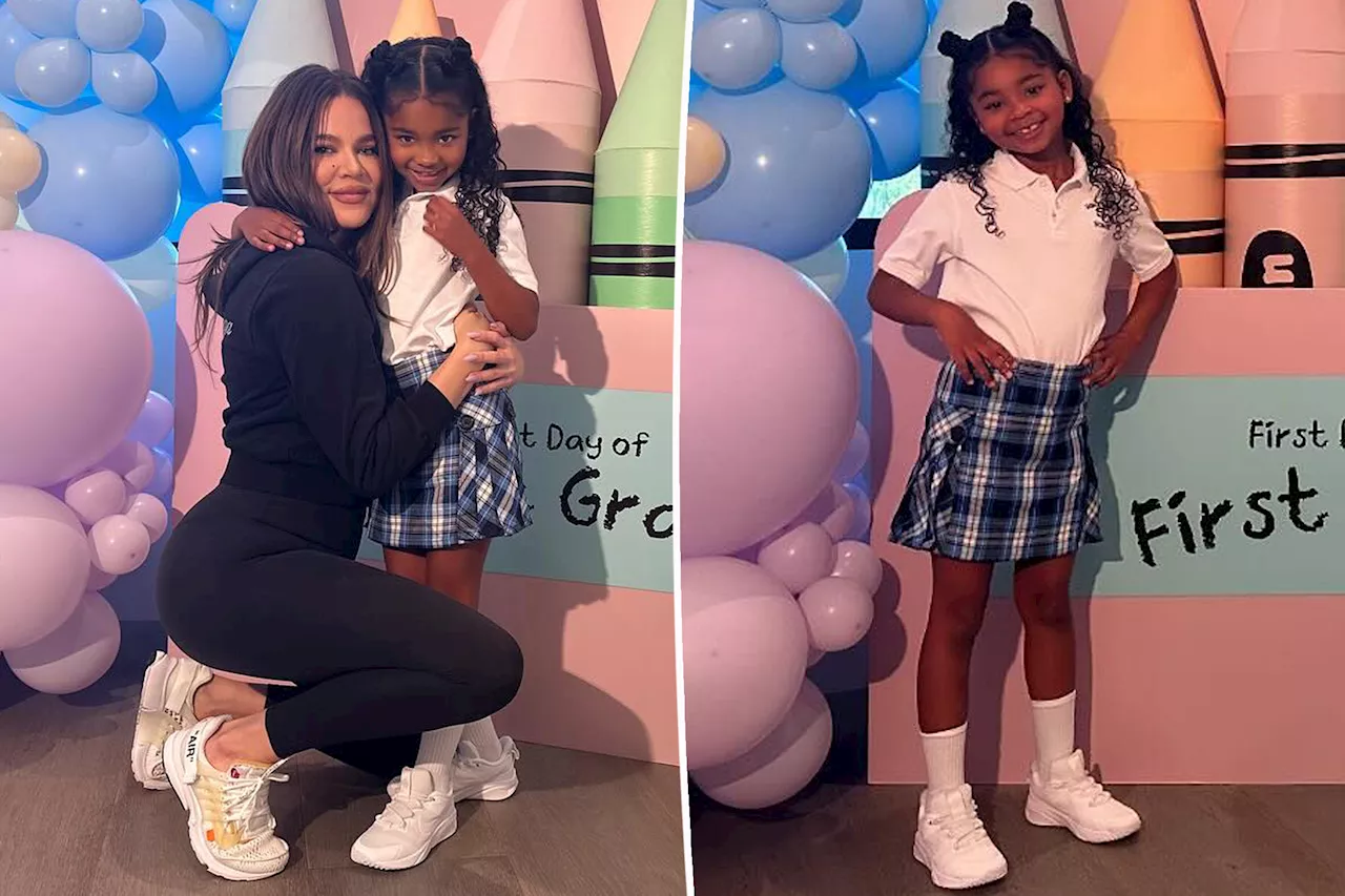 Khloé Kardashian is 'not OK' after sending daughter True off to first grade: See the sweet pics