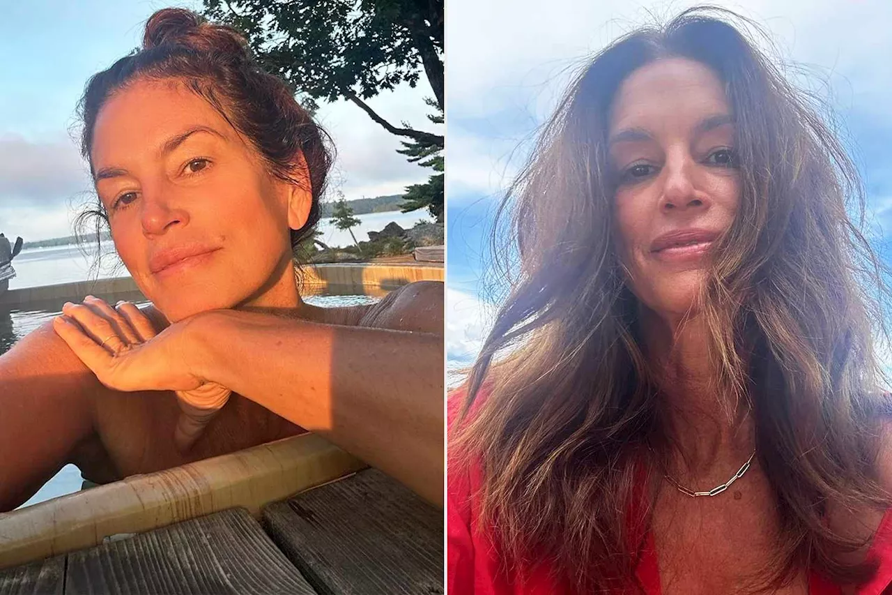 Cindy Crawford Looks Radiant in Makeup-Free Lakeside Selfies: 'Another Great Summer'