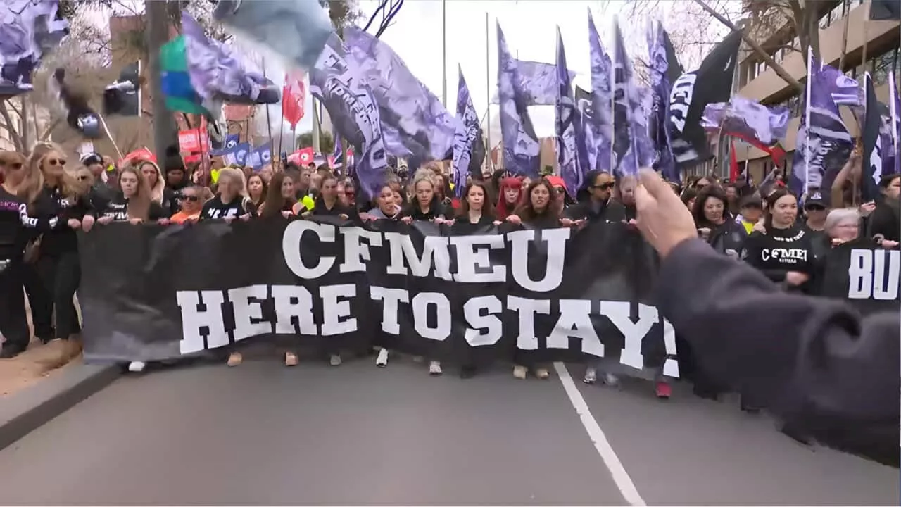 CFMEU Rallies: 'This union will stand long after politicians are gone'