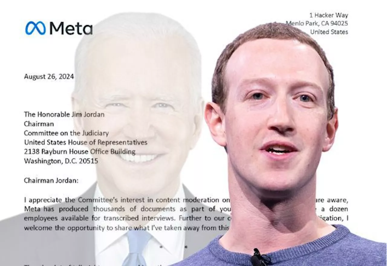 Mark Zuckerberg acusa governo Biden de censura de conteúdos nas redes da Meta